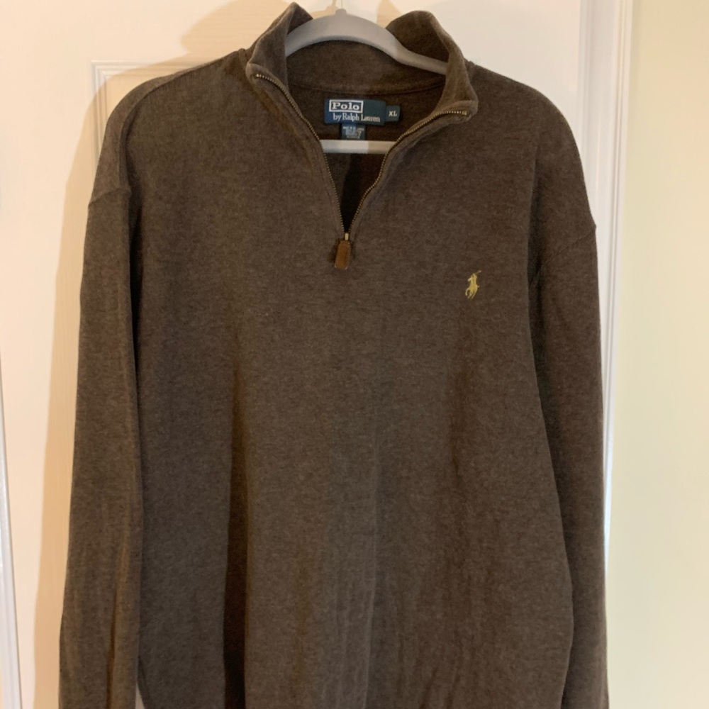 Polo top zip sweater